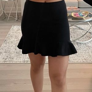 Aqua Form-Fitting Black Mermaid Skirt